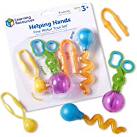 Learning Resources Helping Hands Fine Motor Tool Set Toy - 4 Pieces, Ages 3+ Fine Motor and Sensory Play Toys, Toddler…