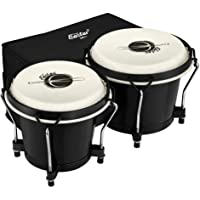 Eastar Bongo Drums 6” and 7” Congas Drums for Kids Adults Beginners Professional Wood Percussion Instrument with Bag and…