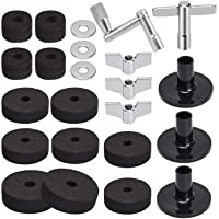 Facmogu 23PCS Cymbal Replacement Accessories, Cymbal Stand Felts, Drum Cymbal Felt Pads Include Wing Nuts, Washers…