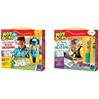 Educational Insights Hot Dots Jr. Let's Master Pre-K Reading Set with Ace Pen, Ages 4 and Up, (100 Self-Checking Lessons…