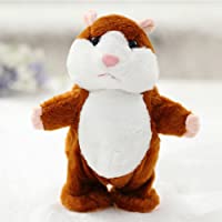 Ocamo Lovely Talking Plush Hamster Toy, Can Change Voice, Record Sounds, Nod Head or Walk, Early Education for Baby…