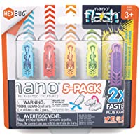 HEXBUG Nano 5 Pack - 4 nanos Plus Bonus Flash Nano - Sensory Vibration Toys for Kids and Cats - Small HEX Bug Tech Toy…
