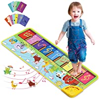 Joyjoz Baby Musical Mats with 25 Music Sounds, Musical Toys Child Floor Piano Keyboard Mat Carpet Animal Blanket Touch…