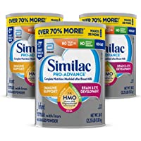 Similac Pro-Advance®* Infant Formula with Iron, 3 Count, with 2’-FL HMO for Immune Support, Non-GMO, Baby Formula Powder…