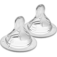 MAM Bottle Nipples Extra Fast Flow Nipple Level 4 (Set of 2), for 6+ Months, SkinSoft Silicone Nipples for Baby Bottles…
