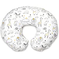 Boppy Nursing Pillow and Positioner—Original | Notebook Black and White with Gold Animals| Breastfeeding, Bottle Feeding…