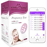 Easy@Home Pregnancy Test Strips for Early Detection, Fertility Test Kit, 20 HCG Tests, Powered by Premom Ovulation…