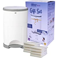 Dekor Classic Hands-Free Diaper Pail Gift Set | Baby Registry Must Haves | Over a Year Supply of Refills | Doesn't…