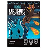 Unstable Unicorns Dragons Expansion Pack - designed to be added to your Unstable Unicorns Card Game