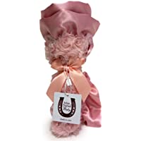 Max Daniel Super Soft Baby Rosebuds and Satin Plush Security Blanket (Coral)