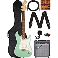 Fender Squier Affinity Stratocaster - Surf Green Bundle with Frontman 10G Amplifier, Gig Bag, Instrument Cable, Tuner…