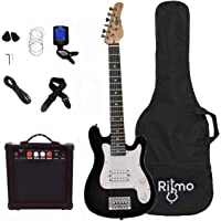 Kids 30 Inch Electric Guitar and Amp Complete Bundle Kit for Beginners-Starter Set Includes 6 String Guitar, 20W…