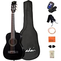 ADM Beginner Acoustic Classical Guitar 30 Inch Nylon Strings Wooden Guitar Bundle Kit for Kids Students with Carrying…