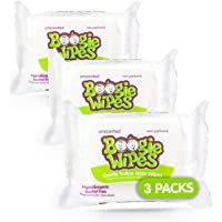 Boogie Wipes Wet Wipes for Baby and Kids, Unscented, 30 Wipes (Pack of 3)