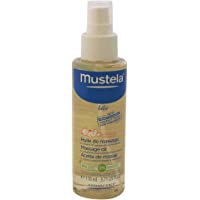Mustela Baby Oil, Moisturizing Oil for Baby Massage, 3.71 Fl Oz