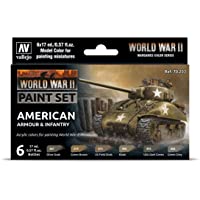Vallejo VAL70203 AV Model Color Set-WWII American Armour&Infantry