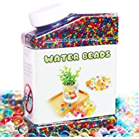 Elongdi Water Beads Pack Rainbow Mix 50,000 Beads Growing Balls, Jelly Water Gel Beads for Spa Refill, Kids Sensory Toys…