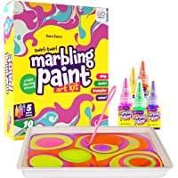 Dan&Darci Marbling Paint Art Kit for Kids - Arts and Crafts for Girls & Boys Ages 6-12 - Craft Kits Art Set - Best Tween…