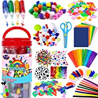 FunzBo Arts and Crafts Supplies for Kids - Craft Art Supply Kit for Toddlers Age 4 5 6 7 8 9 - All in One D.I.Y…