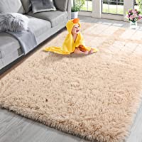 PAGISOFE Fluffy Shaggy Area Rugs for Bedroom 3x5, Soft Fuzzy Rugs for Girls Bedroom, Shaggy Carpet for Kids Room, Furry…