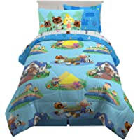 Franco Kids Bedding Super Soft Comforter and Sheet Set with Sham, 5 Piece Twin Size, Animal Crossing