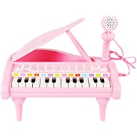 Conomus Piano Keyboard Toy for Kids, 1 2 3 4 Year Old Girls First Birthday Gift , 24 Keys Multifunctional Musical…
