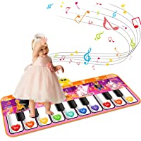 Kids Musical Piano Mats,47.24x15.75 inch Soft Baby Early Education Portable Dance Music Piano Keyboard Carpet Musical…