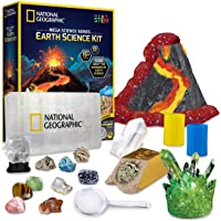 NATIONAL GEOGRAPHIC Earth Science Kit - Over 15 Science Experiments & STEM Activities for Kids, Crystal Growing…