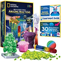 NATIONAL GEOGRAPHIC Amazing Chemistry Set - Mega Chemistry Kit with Over 15 Science Experiments, Make Glowing Worms, a…