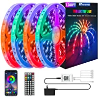 ehomful 130ft Led Lights Ehomful App Control Music RGB 5050 Color Changing Smart Led Strip Lights Kit with 44 Keys…