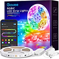 Govee LED Strip Lights RGBIC, 16.4ft Bluetooth Color Changing LED Lights with Segmented App Control, Smart LED Strip…