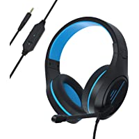 Gaming Headset Noise Cancelling Headphones with Microphone, Volume Control Memory Earmuffs Wired Stereo Headset…