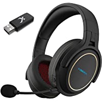 XIBERIA G01 Wireless Gaming Headset with Microphone 5.8GHz Anti-Interference for PC/PS5/PS4/MAC/Laptop,Lossless Ultra…