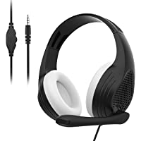 Anivia Over Ear Headset with Microphone, Stereo Volume Control Wired Headphones, Noise Cancelling Headset with Mic 3.5MM…