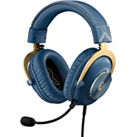 Logitech G PRO X Gaming Headset - Blue VO!CE, Detachable Microphone, Comfortable Memory Foam Ear Pads, DTS Headphone 7.1…