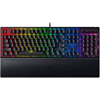 Razer BlackWidow V3 Mechanical Gaming Keyboard: Green Mechanical Switches - Tactile & Clicky - Chroma RGB Lighting…