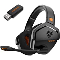 NUBWO G06 Wireless Gaming Headset with Microphone for PS5, PS4, PC, Mac, 3-in-1 Gamer Headphones wit Mic, 2.4GHz…