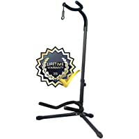 GLEAM Guitar Stand - Adjustable Fit Electric, Classical Guitars and Bass, Guitar Accessories, Folding Guitar Stand (CG-4…