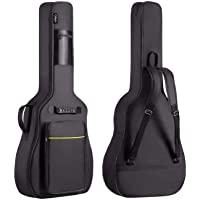CAHAYA 41 Inch Acoustic Guitar Bag 0.35 Inch Thick Padding Waterproof Dual Adjustable Shoulder Strap Guitar Case Gig Bag…