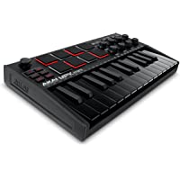 AKAI PROFESSIONAL MPK Mini MK3 - 25 Key USB MIDI Keyboard Controller With 8 Backlit Drum Pads, 8 Knobs and Music…