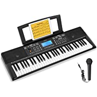 Donner Keyboard Piano, 61 Key Piano Keyboard for Beginner/Professional, Full Size Keys Electric Piano with Music Stand…