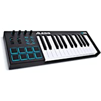 Alesis V25 - 25-Key USB MIDI Keyboard Controller with Backlit Pads, 4 Assignable Knobs and Buttons, Professional…