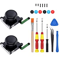 2-Pack 3D Joycon Joystick Replacement,ABLEWE Analog Thumb Stick Joycon Repair Kit for Switch, Include Tri-Wing, Cross…