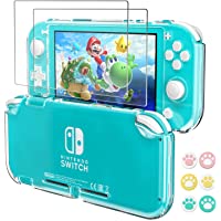 Hestia Goods Clear Case Compatible with Nintendo Switch Lite Protective , with 2-Pack Switch Lite Tempered Screen…