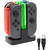 FastSnail Charging Dock Compatible with Nintendo Switch for Joy Con & OLED Model Controller with Lamppost LED Indication…