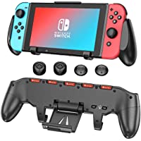 Switch Grip with Upgraded Adjustable Stand Compatible with Nintendo Switch, OIVO Asymmetrical Grip with Upgraded…