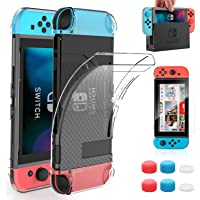 HEYSTOP Case Compatible with Nintendo Switch Dockable Clear Protective Case Cover for Nintendo Switch and Joy-Con…