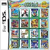 482 in 1 Game Cartridge, With 482 classic games on one small memory card, Suitable for Various Types of Game Consoles…