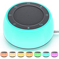 White Noise Machine for Sleeping Baby Adults Kids, Sound Machine with Night Light, 16 Soothing Sounds for Sleeping, Plug…