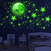 Glow in The Dark Stars for Ceiling,Glow in The Dark Stars and Moon Wall Decals, 1108 Pcs Ceiling Stars Glow in The Dark…